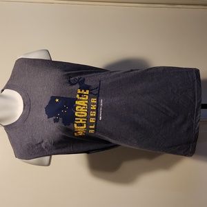 Anchorage alaska cruise gray xl sleeveless tshirt